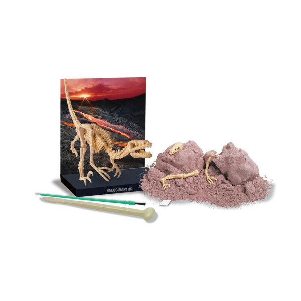 STEM сет, Kidz Labs, Dig a Dinosaur Skeleton - Velociraptor 