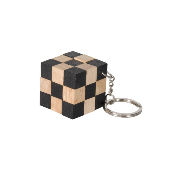Приврзок за клучеви - IQ тест, Magical Snake Cube - црна 