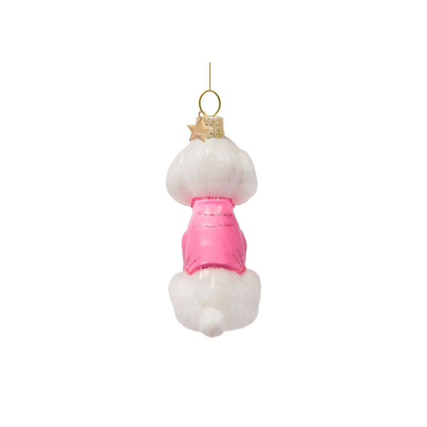 Лампион, White Poodle with Pink T-Shirt, 8 cm