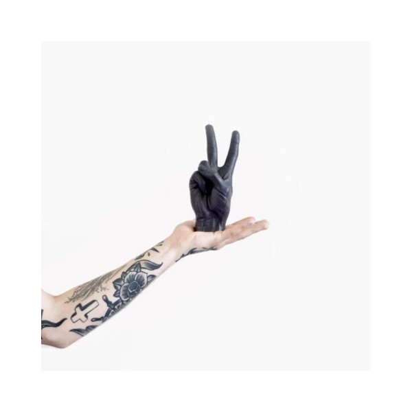 Свеќа, Hand Gesture Candles, Peace, црна