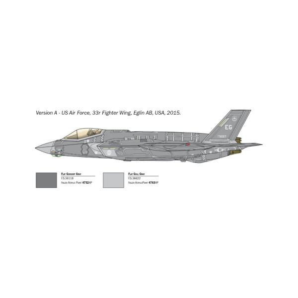 Макета, Aircraft, F-35 A Lightning II CTOL version, 1:72