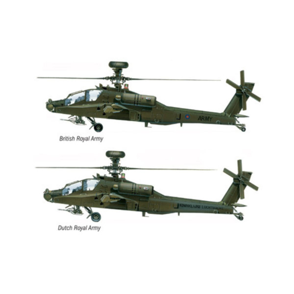 Макета, Helicopters, AH - 64 D Apache Longbow, 1:72
