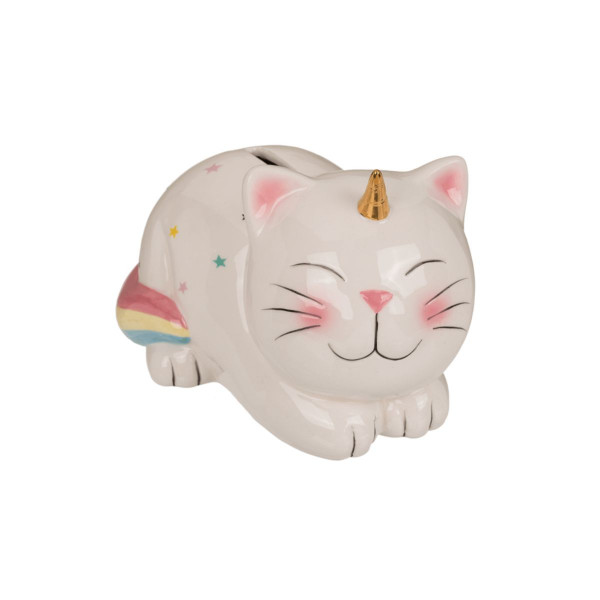 Касичка за пари со клуч - Unicorn Cat
