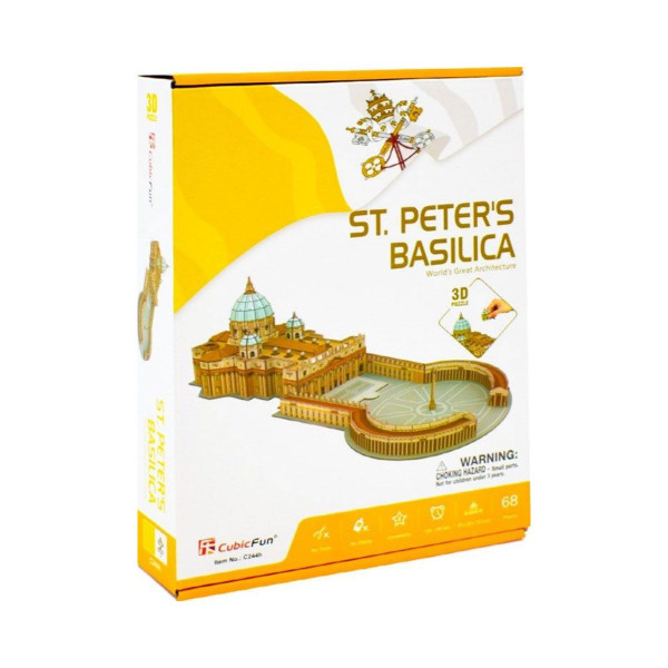 3D сложувалка, Cubic Fun, St. Peter's Basilica, 68 парчиња 