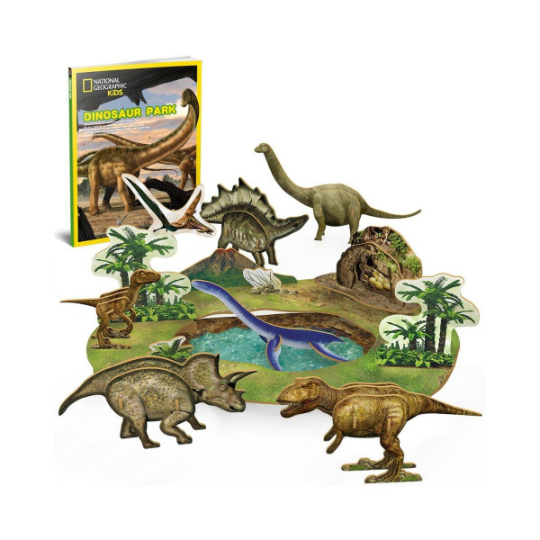 3D сложувалка, Cubic Fun, National Geographic Kids - Dinosaur Park, 43 парчиња 