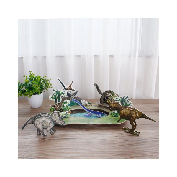 3D сложувалка, Cubic Fun, National Geographic Kids - Dinosaur Park, 43 парчиња 