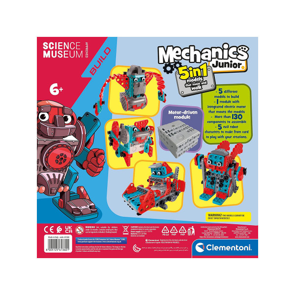STEM сет за градба, Science Museum Build, Mechanics Junior - Moving Robots