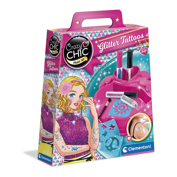 Детски сет за тетовирање, Crazy Chic Make Up - Glitter Tattoos 