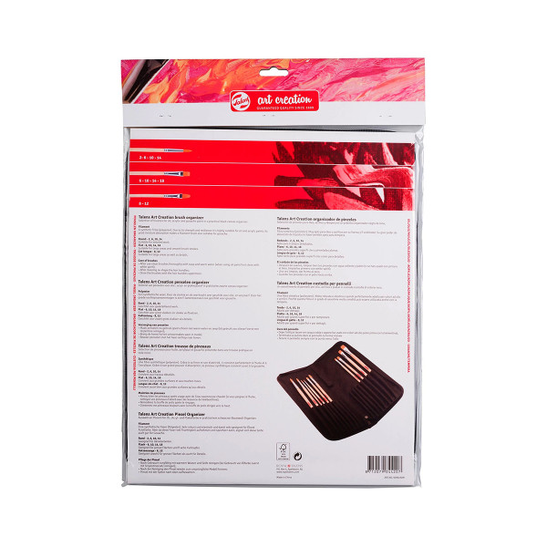 Сет од 10 четки (синтетички влакна) + несесер, Talens Art Creation 