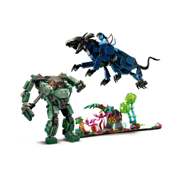LEGO коцки, Avatar, Neytiri & Thanator vs. AMP Suit Quaritch