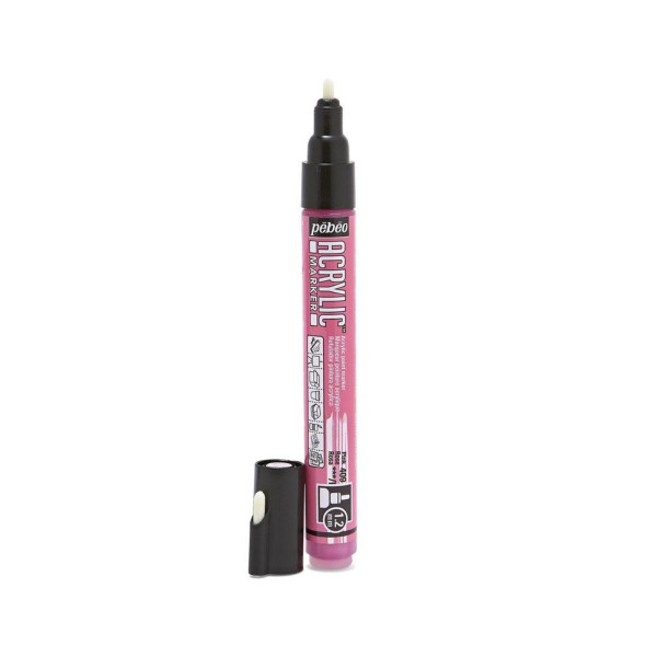 Акрилен маркер, Pebeo, Acrylic Marker 1.2mm - Pink