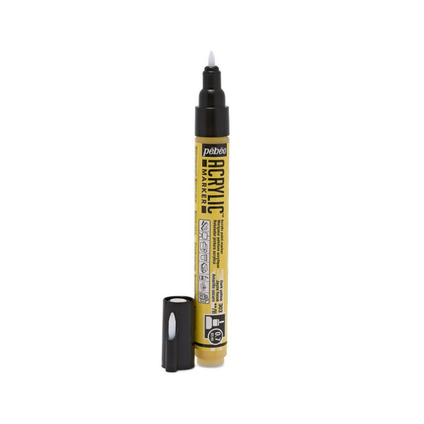 Акрилен маркер, Pebeo, Acrylic Marker 0.7mm - Dark Yellow