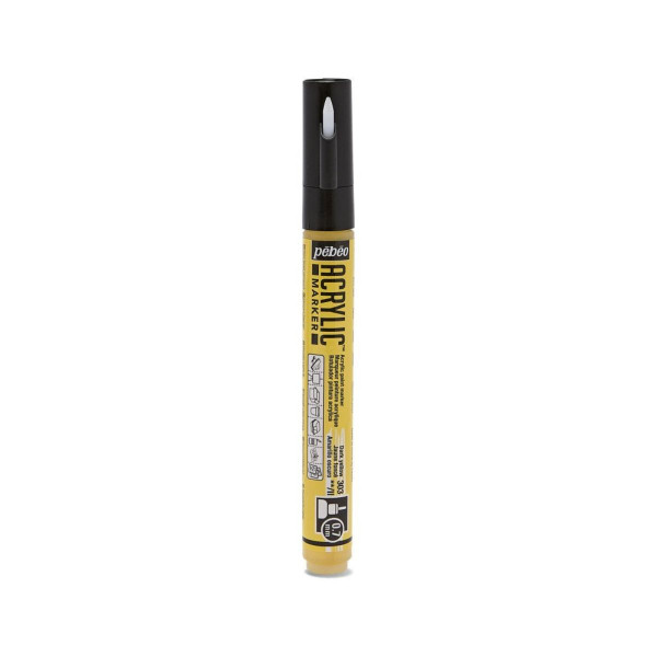 Акрилен маркер, Pebeo, Acrylic Marker 0.7mm - Dark Yellow