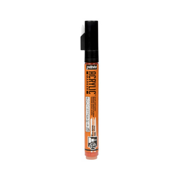 Акрилен маркер, Pebeo, Acrylic Marker 0.7mm - Orange 