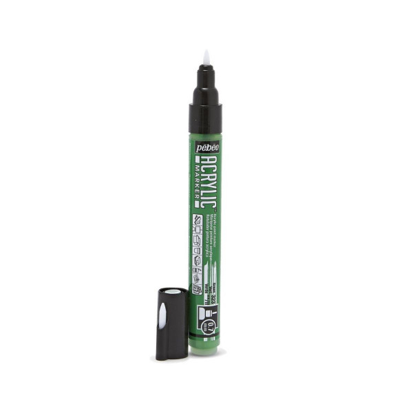 Акрилен маркер, Pebeo, Acrylic Marker 0.7mm - Green