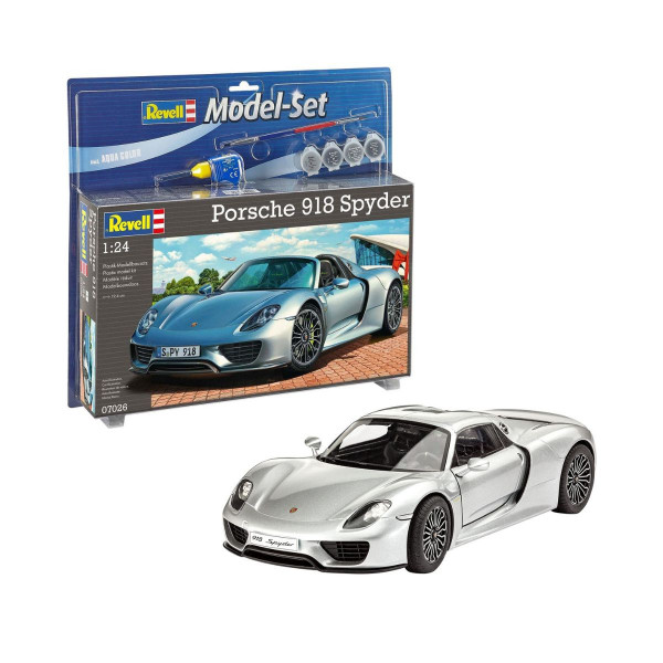 Сет макета + бои, Porsche 918 Spyder , 1:24 