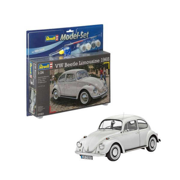 Сет макета + бои, VW Beetle Limousine '68, 1:24