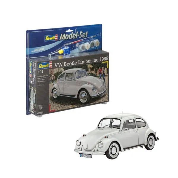 Сет макета + бои, VW Beetle Limousine '68, 1:24 