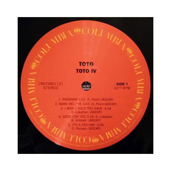 Винил, Toto - Toto IV (1982)