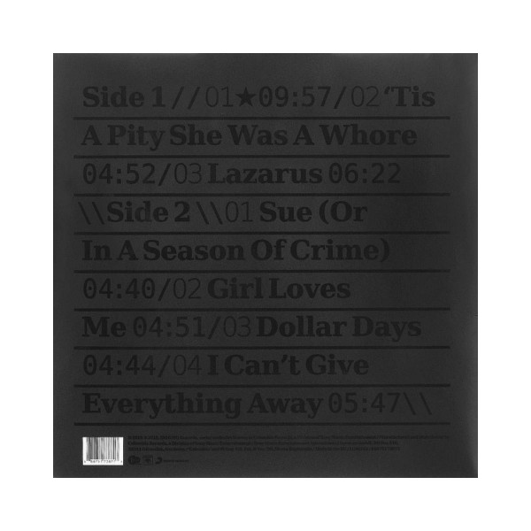 Винил, David Bowie - Blackstar (2016), 180g lp + mp3 download code