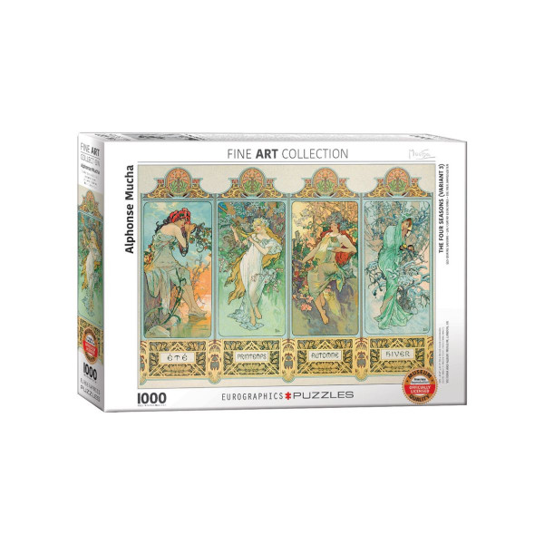 Сложувалка, Alphonse Mucha - The Four Seasons (Variant 3), 1000 парчиња