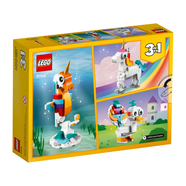 LEGO коцки, Creator, Magical Unicorn 3 in 1
