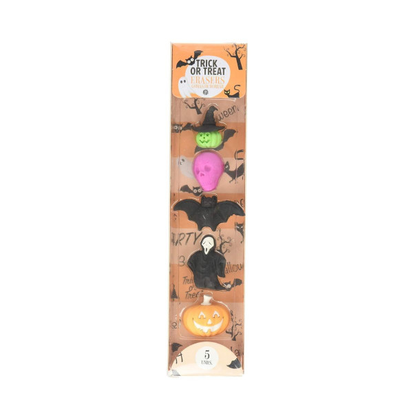 Сет гуми за бришење, Halloween, 1/5 