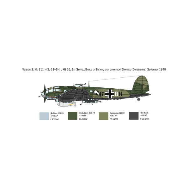 Макета, Heinkel HE111H, 1:72