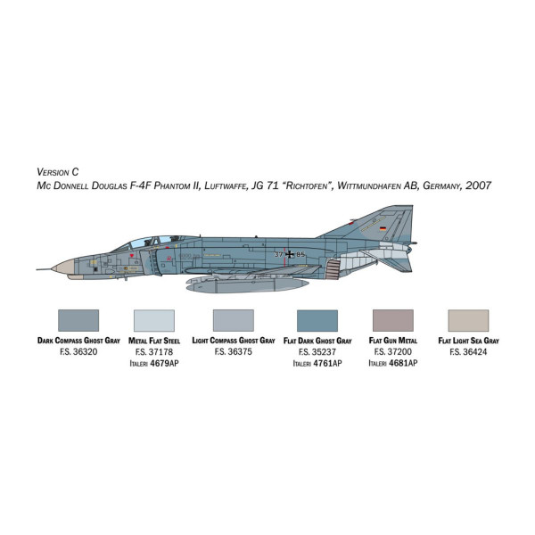 Макета, F-4E/F Phantom II, 1:72