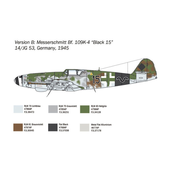 Макета, Messerschmitt Bf 109 K-4, 1:48