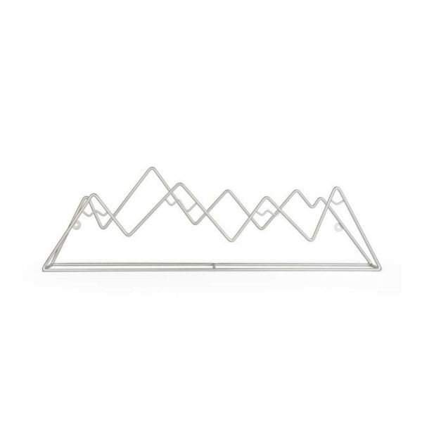 Метална ѕидна закачалка, Mountain, сребрена