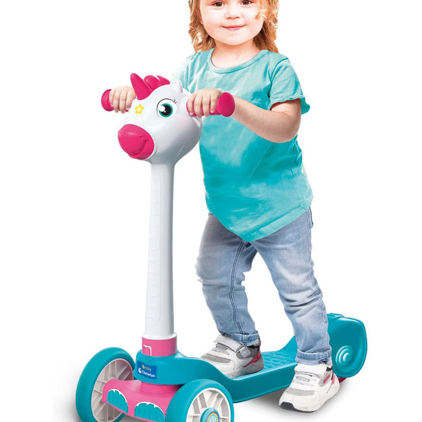 Детски тротинет, Baby Clementoni - Unicorn Push Scooter