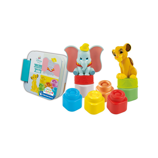 Сет за игра со меки коцки, Disney Baby - Simba and Dumbo Playset