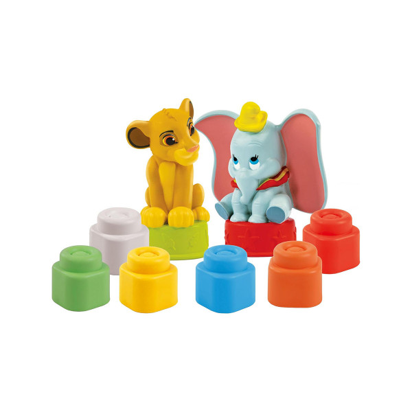 Сет за игра со меки коцки, Disney Baby - Simba and Dumbo Playset