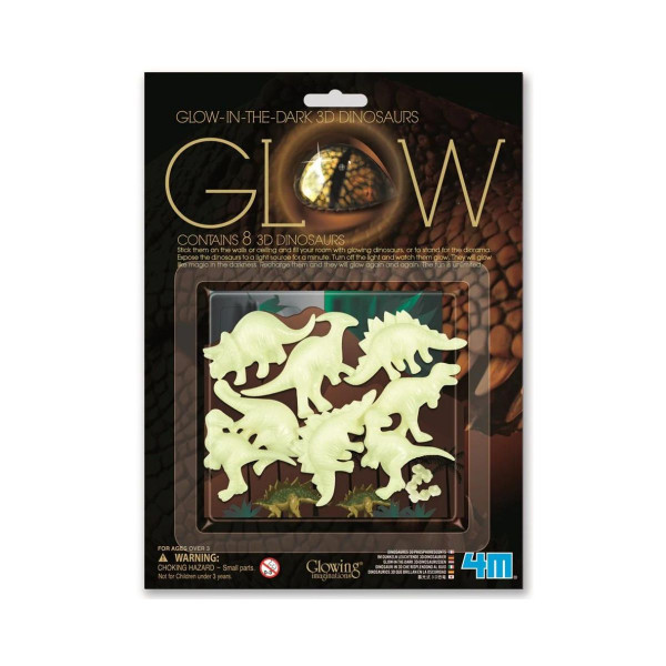 Сет фигури, Glow-in-the-dark 3d Dinosaur, 1/8 
