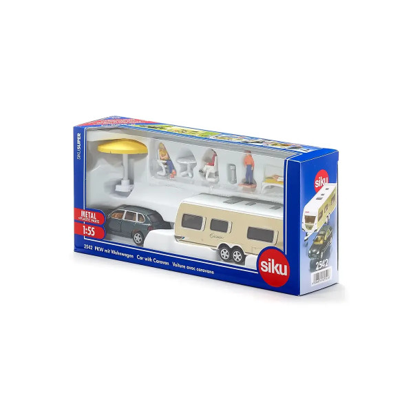 Фигура, Porsche Macan Turbo with Dethleff's Exclusive Emotion Caravan