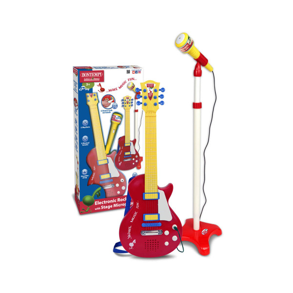 Електронска рок гитара, iPlay Electronic Rock Guitar w/ Stage Microphone 