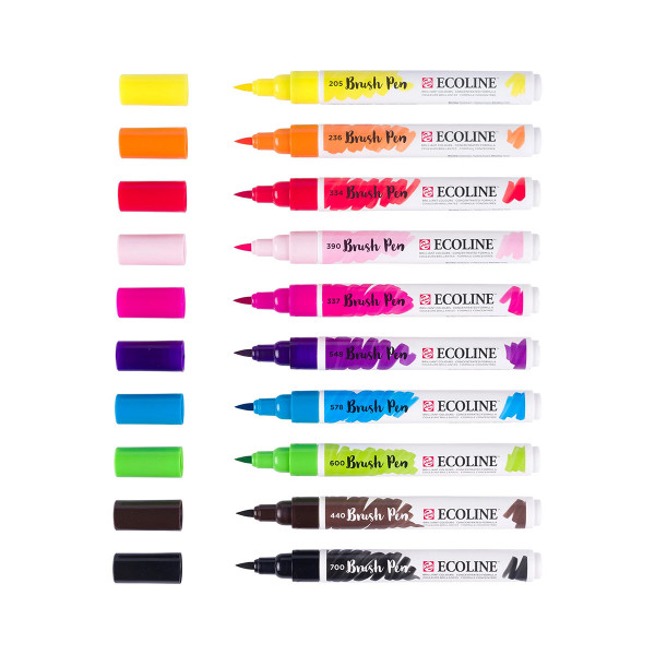 Сет брашпенс, Ecoline - Bright, 10 бои