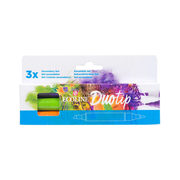 Сет двострани маркери, Ecoline - Secondary, 3 бои