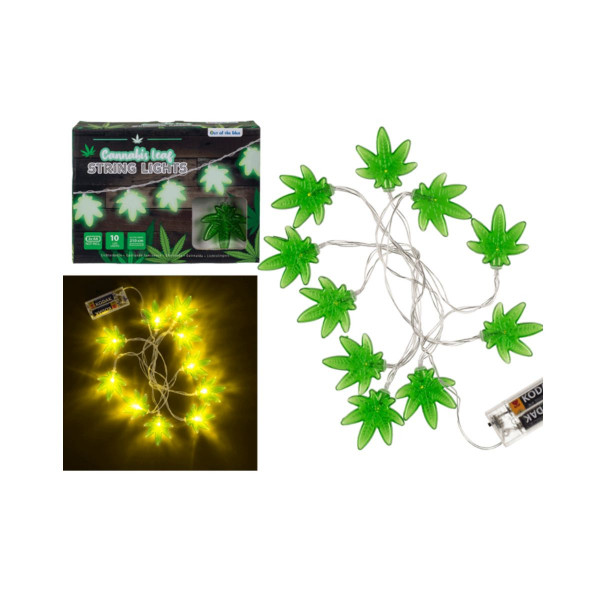 3D LED сијалички - Cannabis Leaf, 1/10