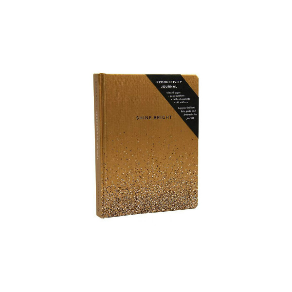 Shine Bright Productivity Journal, Gold 