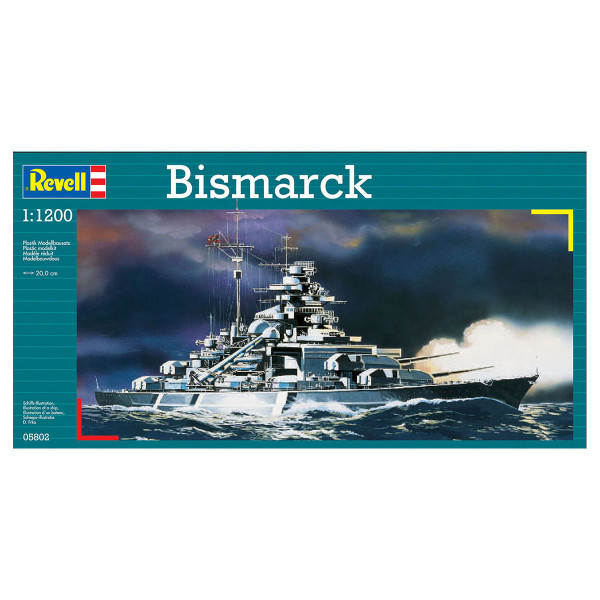 Макета, Bismarck, 1:1200