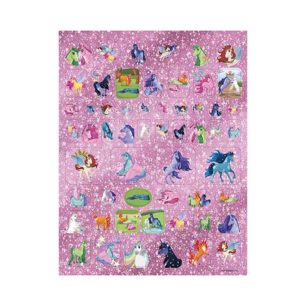 Боенка со 100 металик стикери - Unicorns 