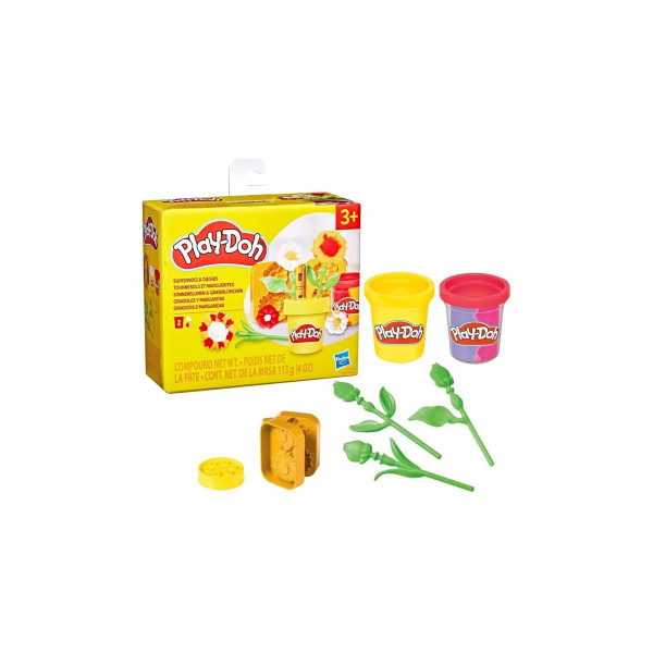 Сет за игра со глина, Play-Doh - Sunflowers & Daisies 