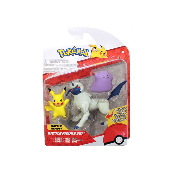 Сет фигури, Pokemon Battle Figure Set: Pikachu, Ditto, Absol 