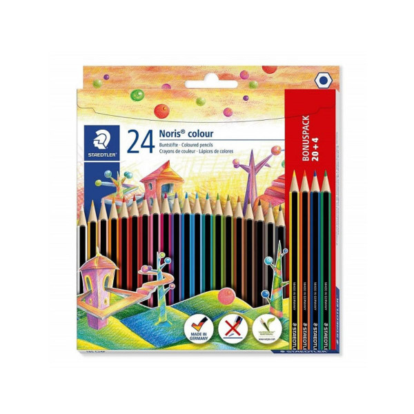 Сет од 20+4 дрвени боици, Noris® colour 