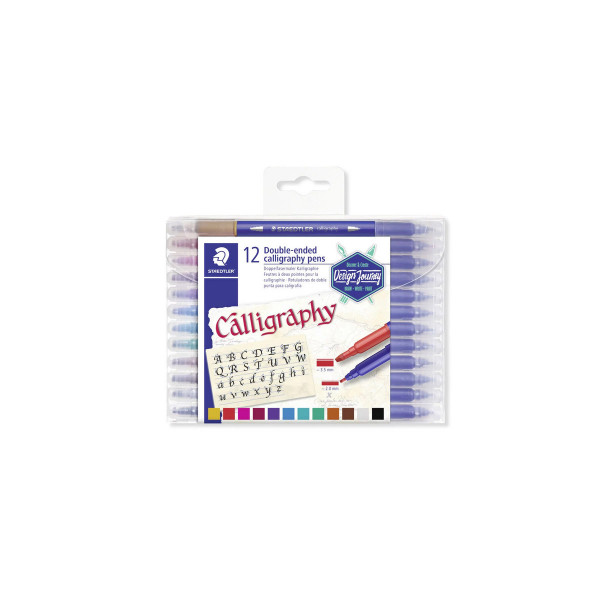 Сет од 12 двострани калиграфски фломастери, STAEDTLER® Design Journey 