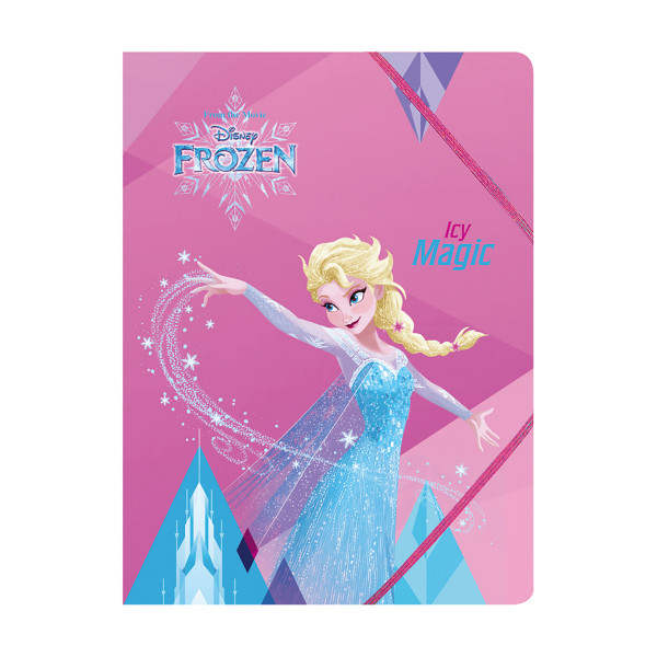 Папка со два ластикa, Disney - Frozen, A4 