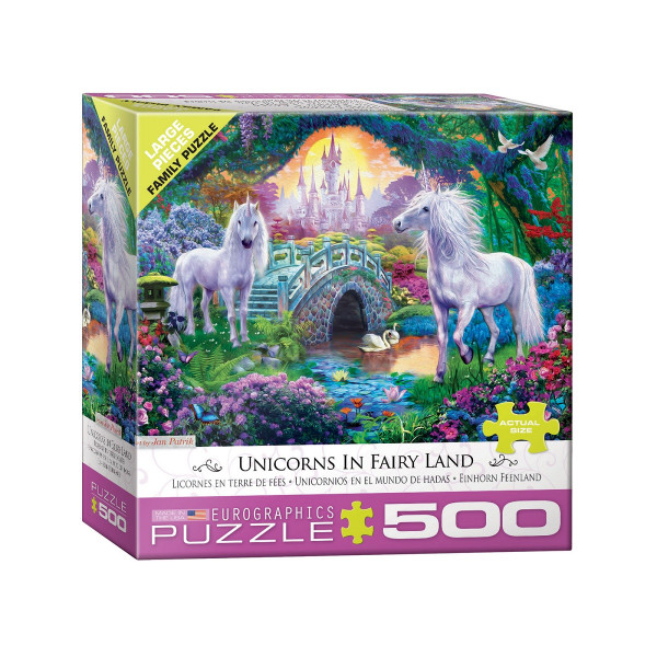 Сложувалка, Unicorns in Fairy Land, 500 парчиња 