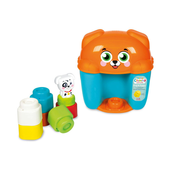 Меки коцки за градба, Soft Clemmy Touch & Play - Dog & Puppy 
